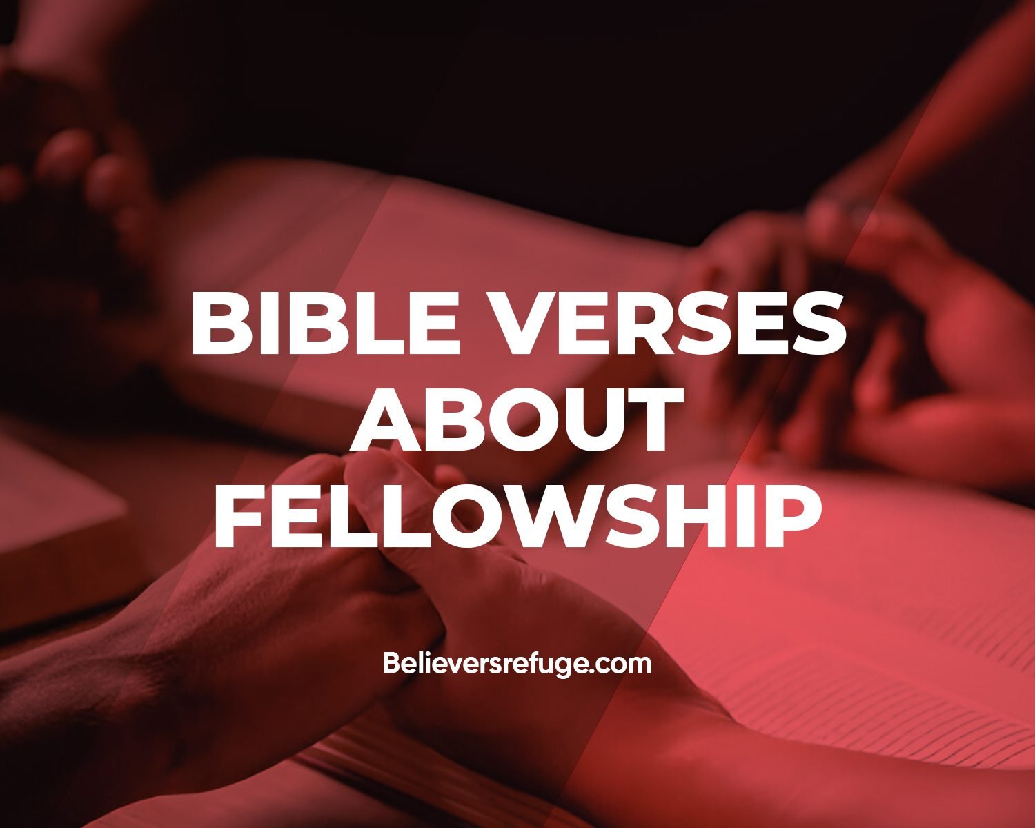 30 Bible Verses About Fellowship - Believers Refuge