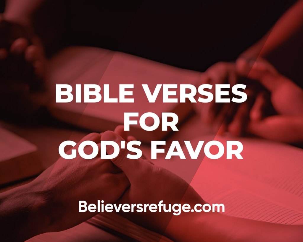 Bible Verses for God's Favor