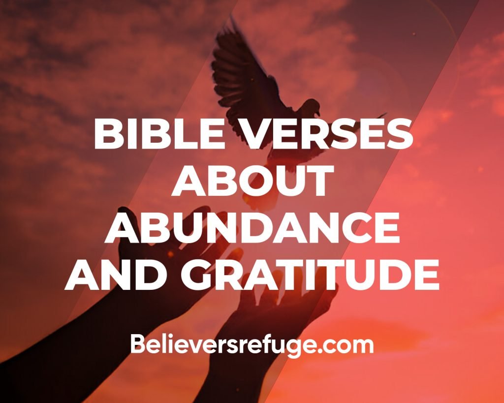 Bible Verses About Abundance And Gratitude